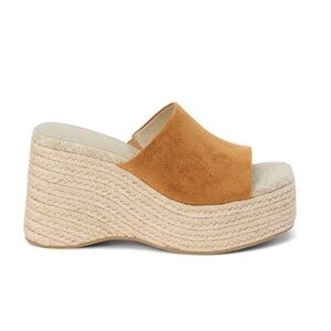 Coconuts by Matisse Tan Suede Wedges-Sorrento